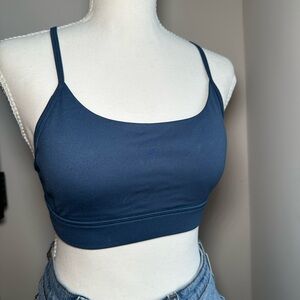 ANTONIO MELANI Navy Scoop-Neck Sports Bralette